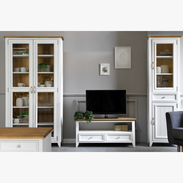 Provence fából készült kétajtós vitrin, Lille  - 1