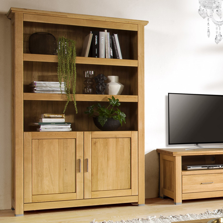 Tölgyfa polcos szekrény ajtóval, Alexandra 13  - 5