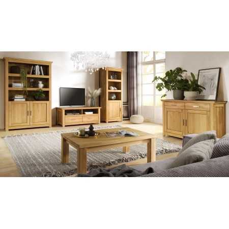 Tölgyfa polcos szekrény ajtóval, Alexandra 13  - 7