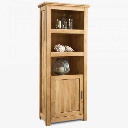 Tölgyfa polcos szekrény ajtóval, Alexandra 14  - 2