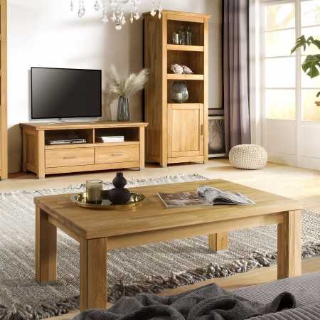 Tölgyfa polcos szekrény ajtóval, Alexandra 14  - 7