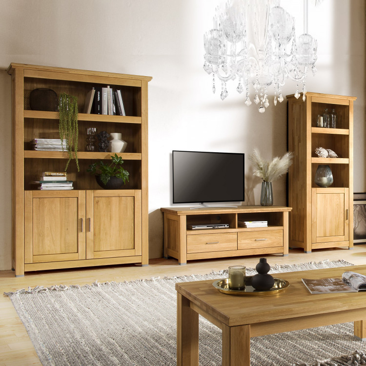 Tölgyfa polcos szekrény ajtóval, Alexandra 14  - 10