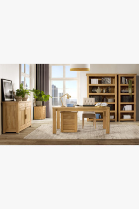 Tölgyfa kicsi fiókos komód, Alexandra 85  - 0 2