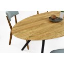 Ovális tölgyfa asztal, fekete lábak Mak 180 x 90 cm  - 8