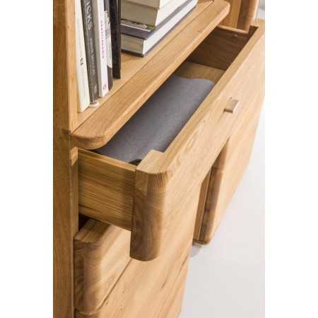 Magas komód fiókokkal, tömör tölgy, texas 50  - 4