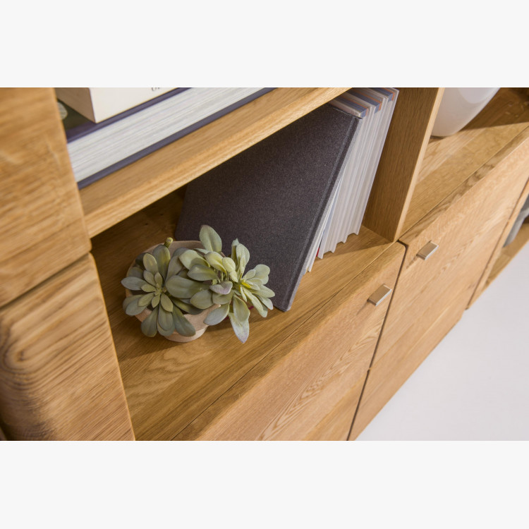 Tölgyfa polcos szekrény, texas 14  - 2