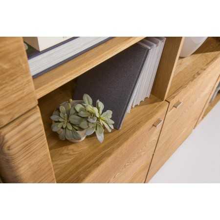 Tölgyfa polcos szekrény, texas 14  - 2