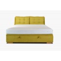 Kárpitozott ágy 180 x 200 rakodótérrel sárga, Novi  - 2