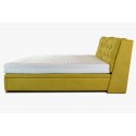 Kárpitozott ágy 180 x 200 rakodótérrel sárga, Novi  - 4