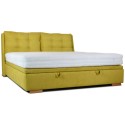 Kárpitozott ágy 180 x 200 rakodótérrel sárga, Novi  - 6
