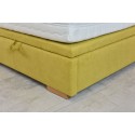 Kárpitozott ágy 180 x 200 rakodótérrel sárga, Novi  - 8
