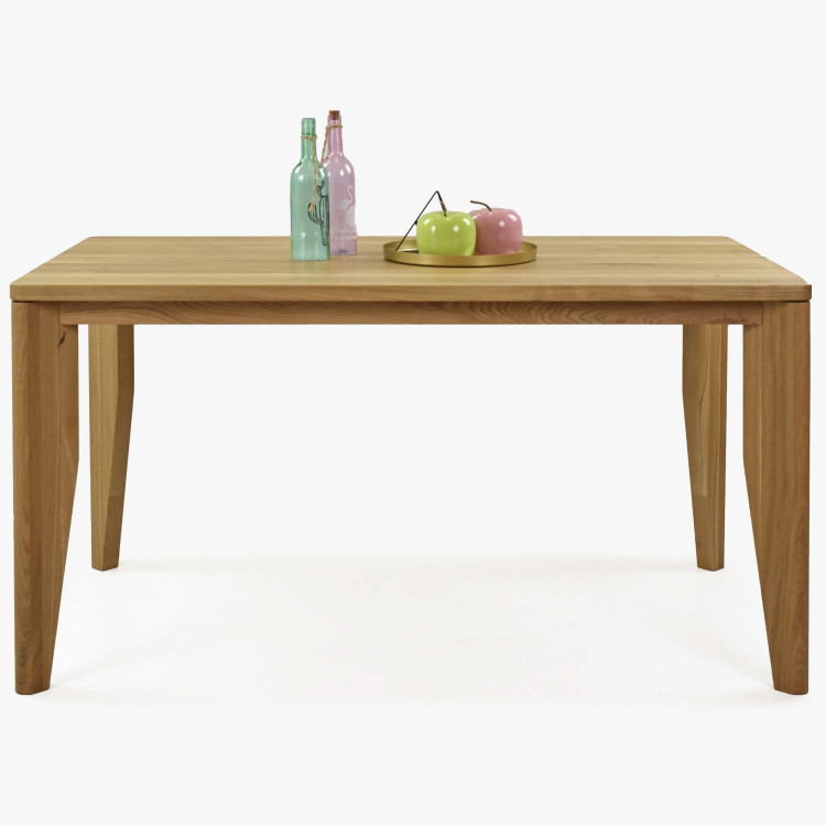 Étkezőasztal 140 x 80 tömör TÖLGY, IGI  - 8