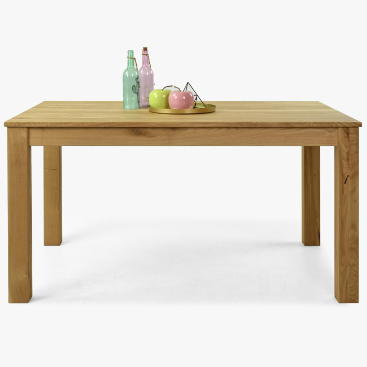 Étkezőasztal 140 x 90 tömör tölgy, Vierka  - 0