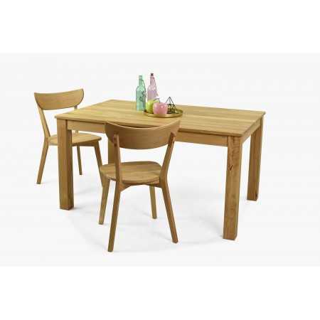 Étkezőasztal 140 x 90 tömör tölgy, Vierka  - 5