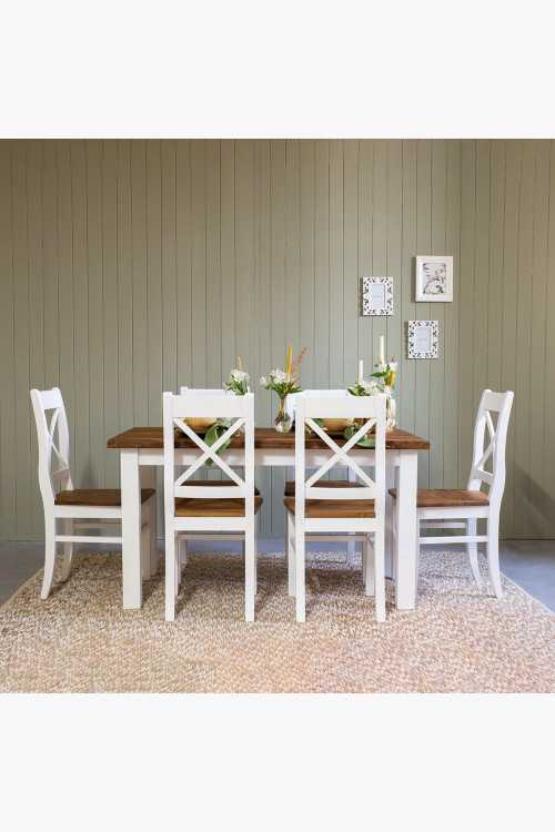 Étkezőasztal Provence 160 x 80 cm + 6 x S26 szék  - 0