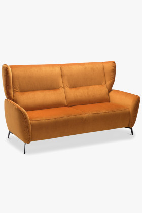 Háromszemélyes Aquaclean anyagú kanapé fém lábakkal, modern design